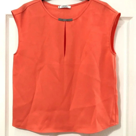 MANGO orange top size 4 - Picture 1 of 3